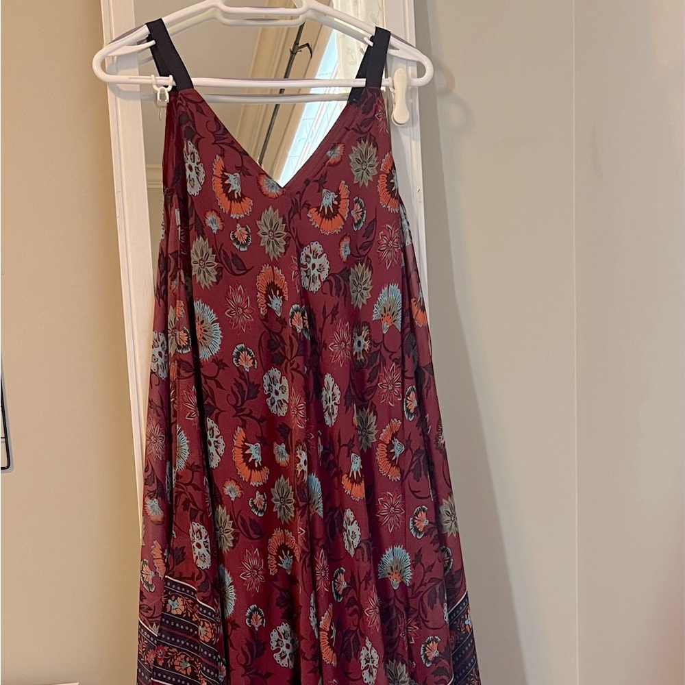 Long Burgundy dress